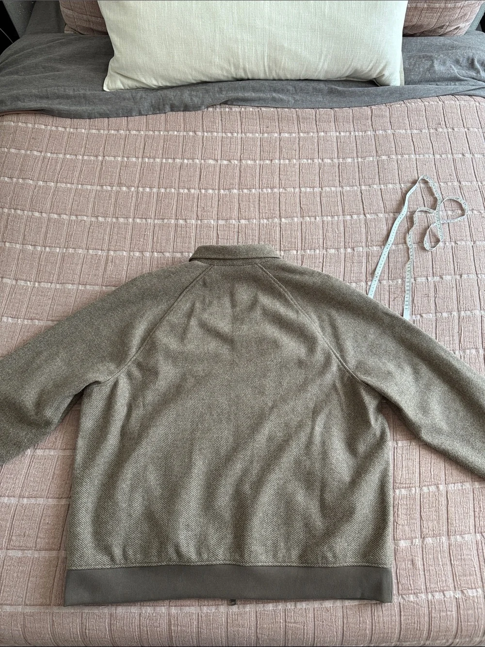 Banana Republic Brown Herringbone Bomber Jacket